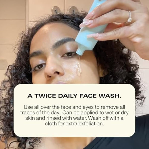 Faace Dirty Rose Water Face Cleanser As Seen On Dragons Den - Creamy Gel Purifies, Soothes, & Exfoliates to Fight Acne - Made in UK - Vegan & Organic Skincare - 100 ml