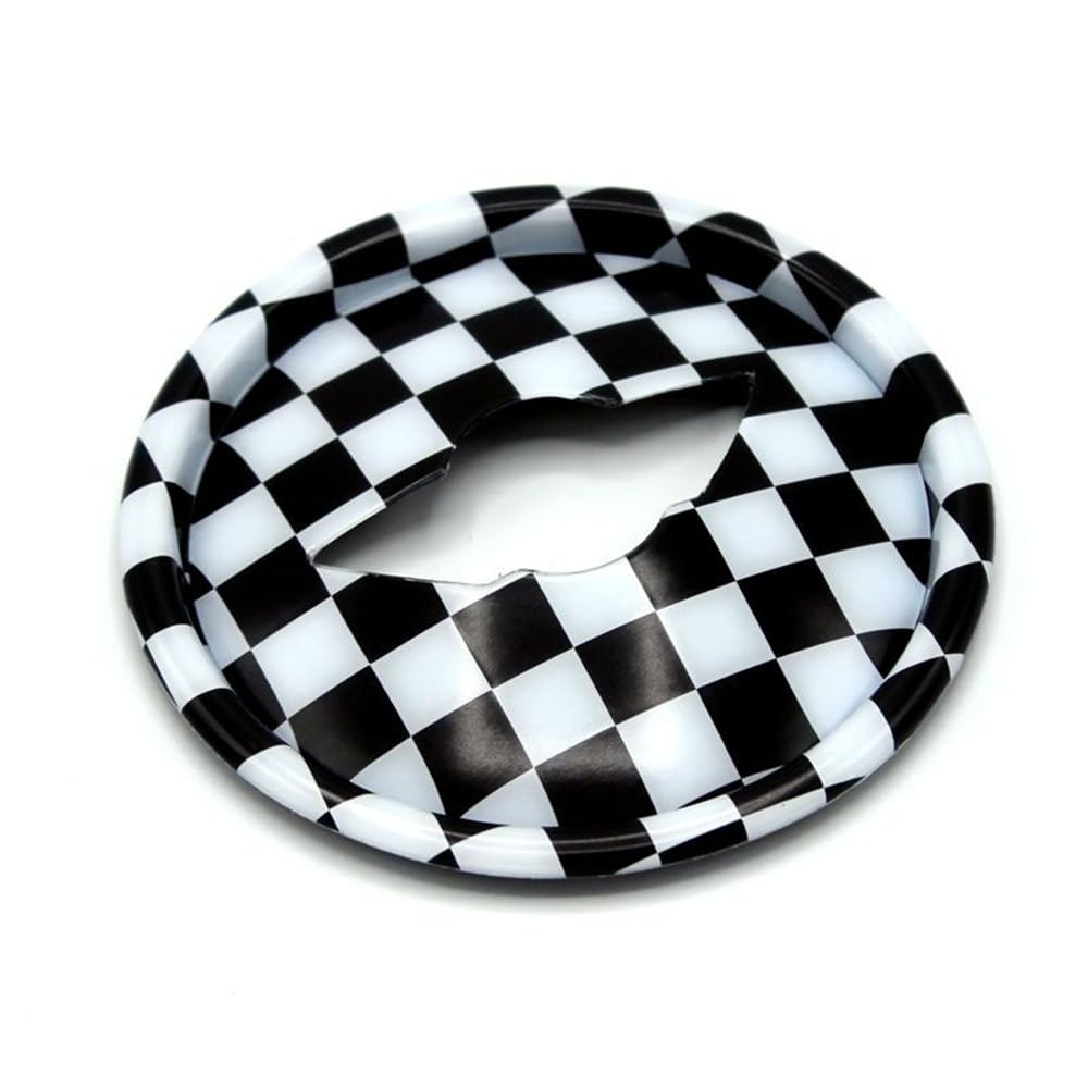 ABS Plastic Steering Wheel Decoration Trim Cover Sticker Shell for Mini Cooper F54 Clubman F55 Hardtop F56 Hatchback F57 Convertible F60 Countryman 2014~2020 (Union Jack Gray)