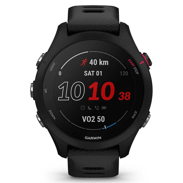 Garmin Forerunner 255 Music GPS 46mm Running Smartwatch, Lightweight, Music Storage, Advanced Training & Insights, Safety & Tracking Features, up to 14 days Battery Life, Whitestone