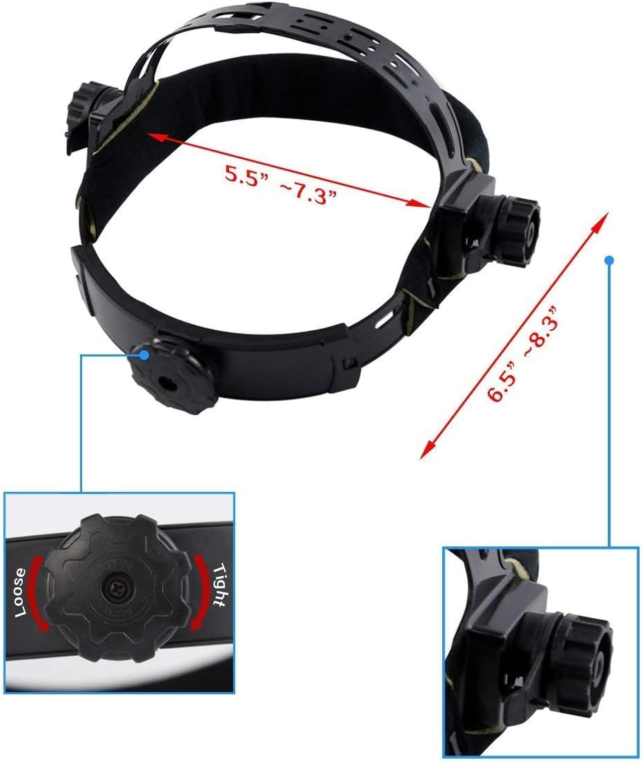 DEKO Welding Helmet Auto Darkening: True Color Solar Powered Auto Darkening Welding Helmets Welder Mask Hood (Skull Design)