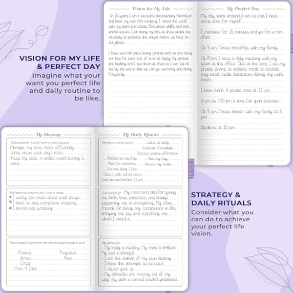 GoGirl Planner and Organizer for Women – Pocket Weekly Planner, Goals Journal & Agenda for Time Management & Productivity. Undated (Lavender)