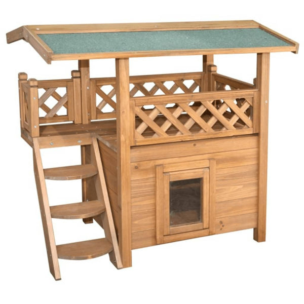 Kerbl Cat House Lodge, 77 x 50 x 73 cm, Brown