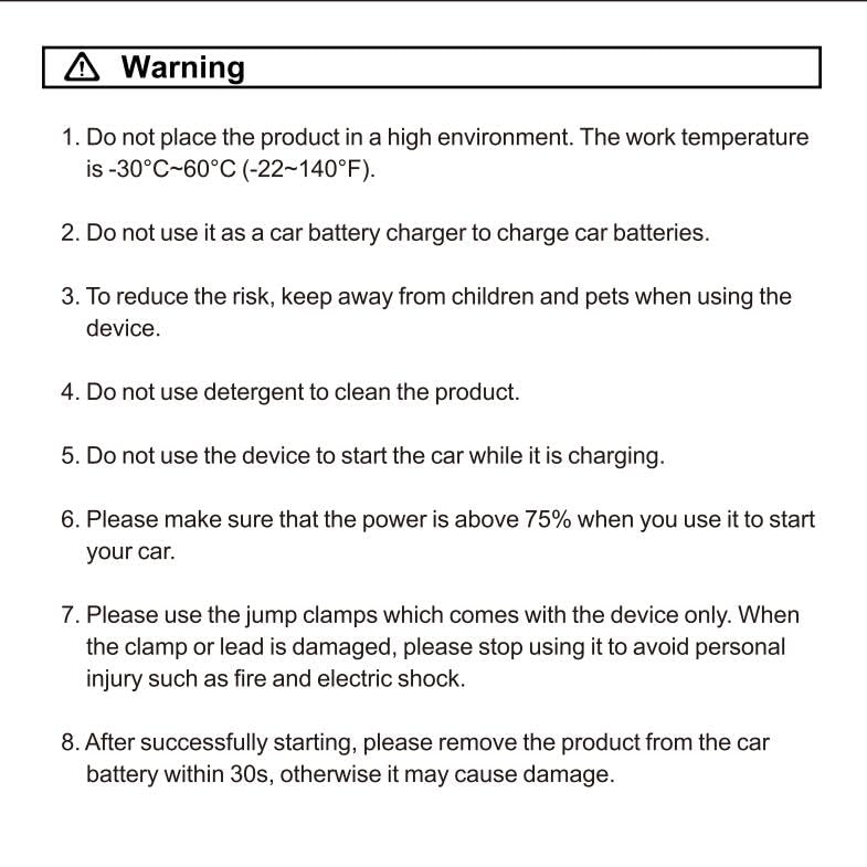 Povasee 4000A UltraSafe Jump Starter Power Pack, 12V Car Battery Booster Jump Starter Power Bank (up to 10L Petrol/8L Diesel), Jump Pack Car Starter with Jump Leads, Emergency LED and 2 USB Ports