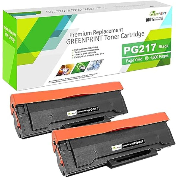 GREENPRINT PG-217 PG217 PG 217 Compatible Toner Cartridges Printing Yield [1600 Pages] for P2200 P2200W M6507 M6507NW M6607 M6607NW Printers (2 * Black)