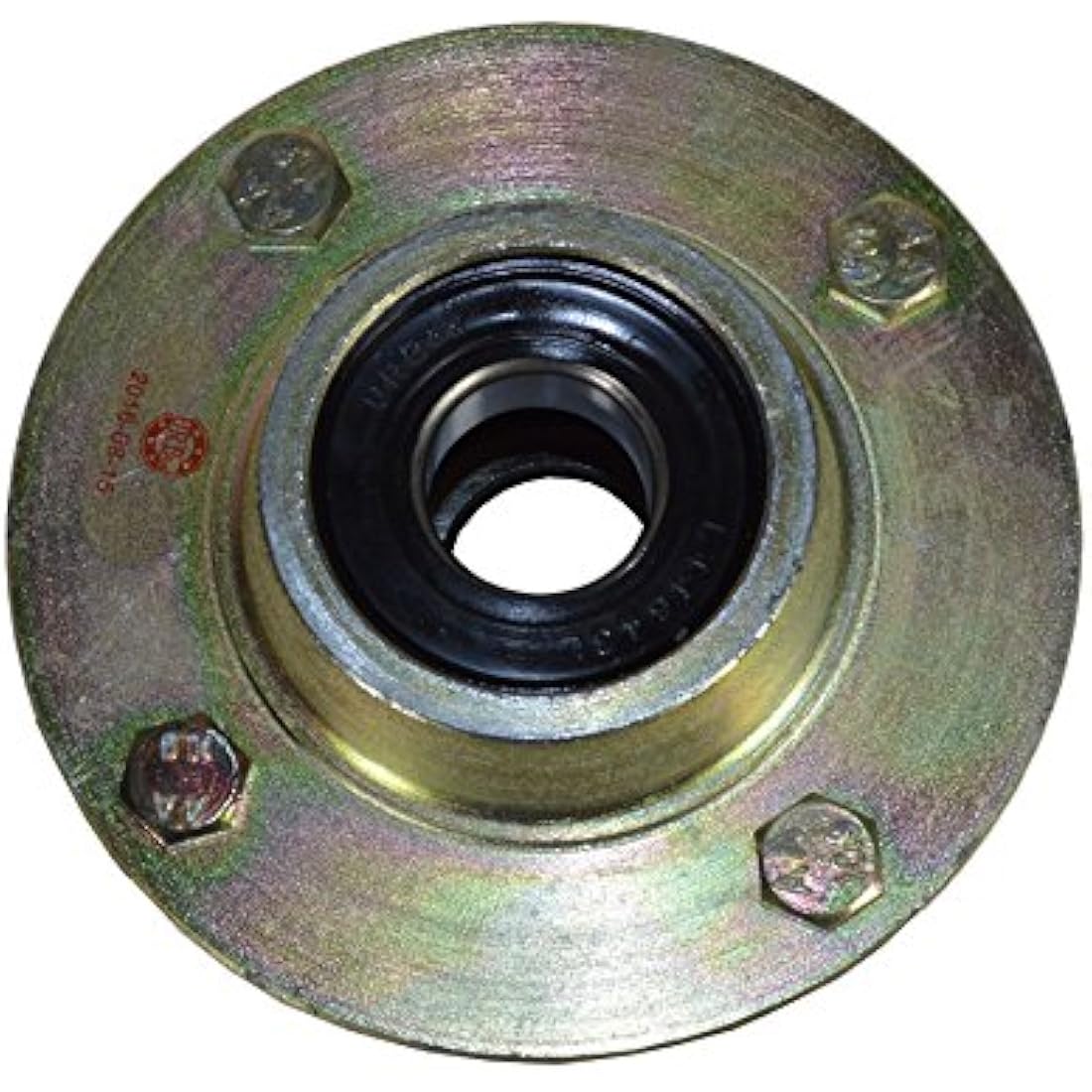 AB Tools Trailer Cast Wheel Hub 4" PCD 1" Taper Bearing 4 Stud With Wheel Nuts And Cap