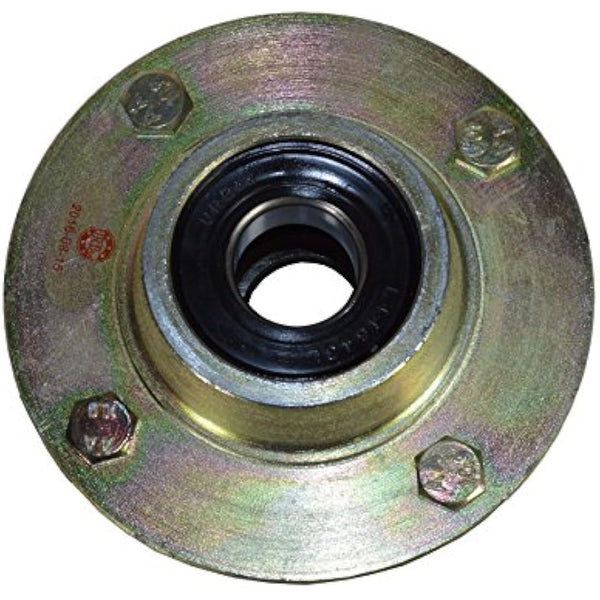 AB Tools Trailer Cast Wheel Hub 4" PCD 1" Taper Bearing 4 Stud With Wheel Nuts And Cap