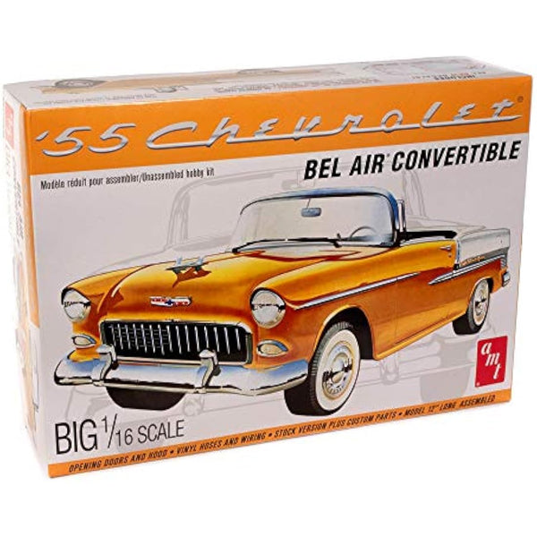 AMT AMT1134/06 1/16 1955 Chevy Bel Air Convertible Model Kit, Various