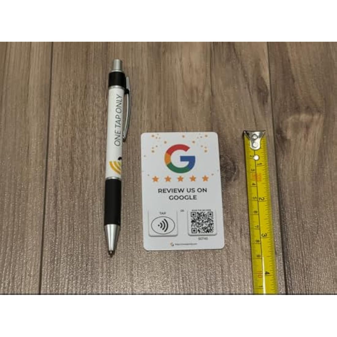 7 Social Tap Cards | Review QR Code | Contactless Review Card | NFC Tap Card | Unlimited Use NFC Cards