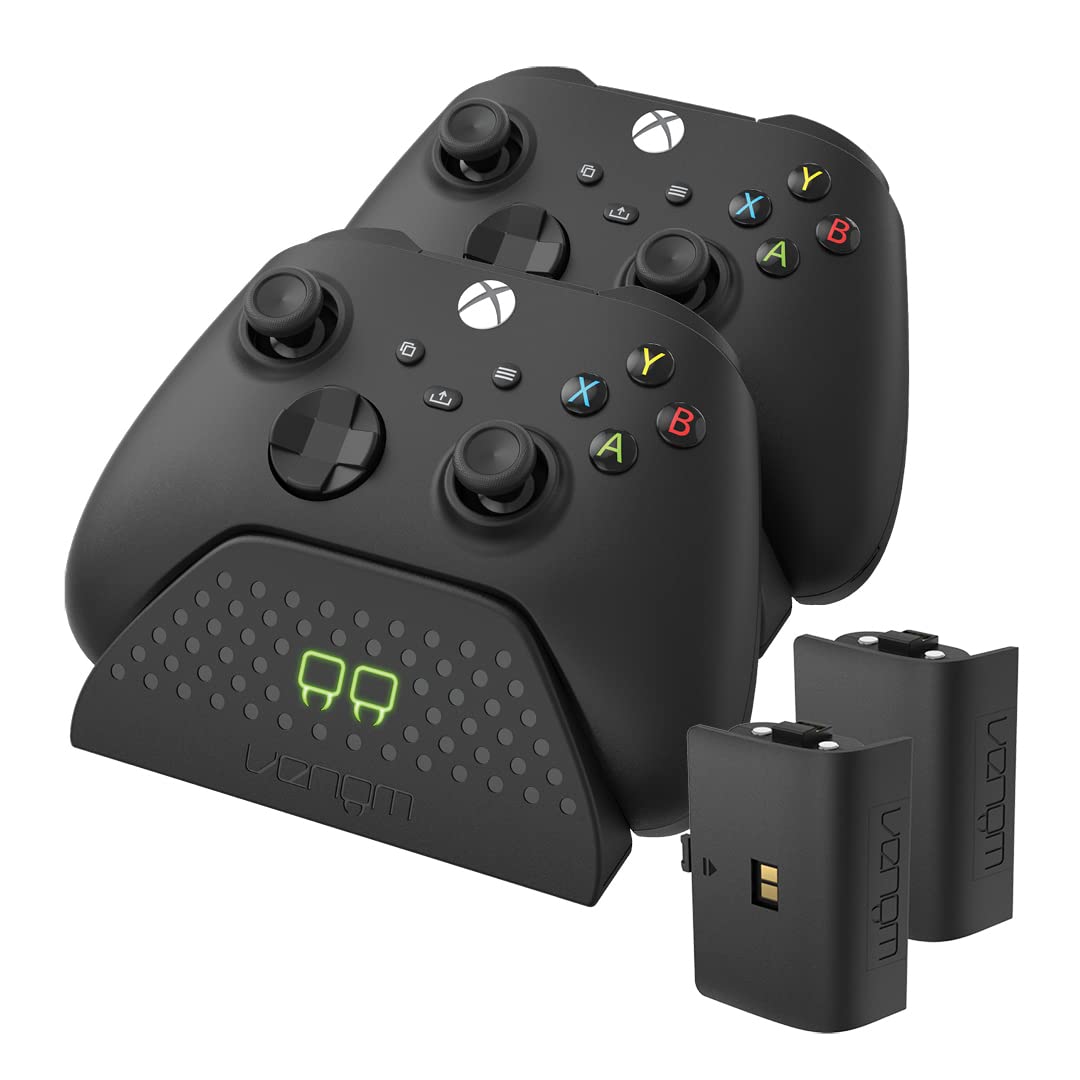 Venom Charging Dock with Rechargeable Battery Pack - Black (Xbox Series X & S/Xbox One)