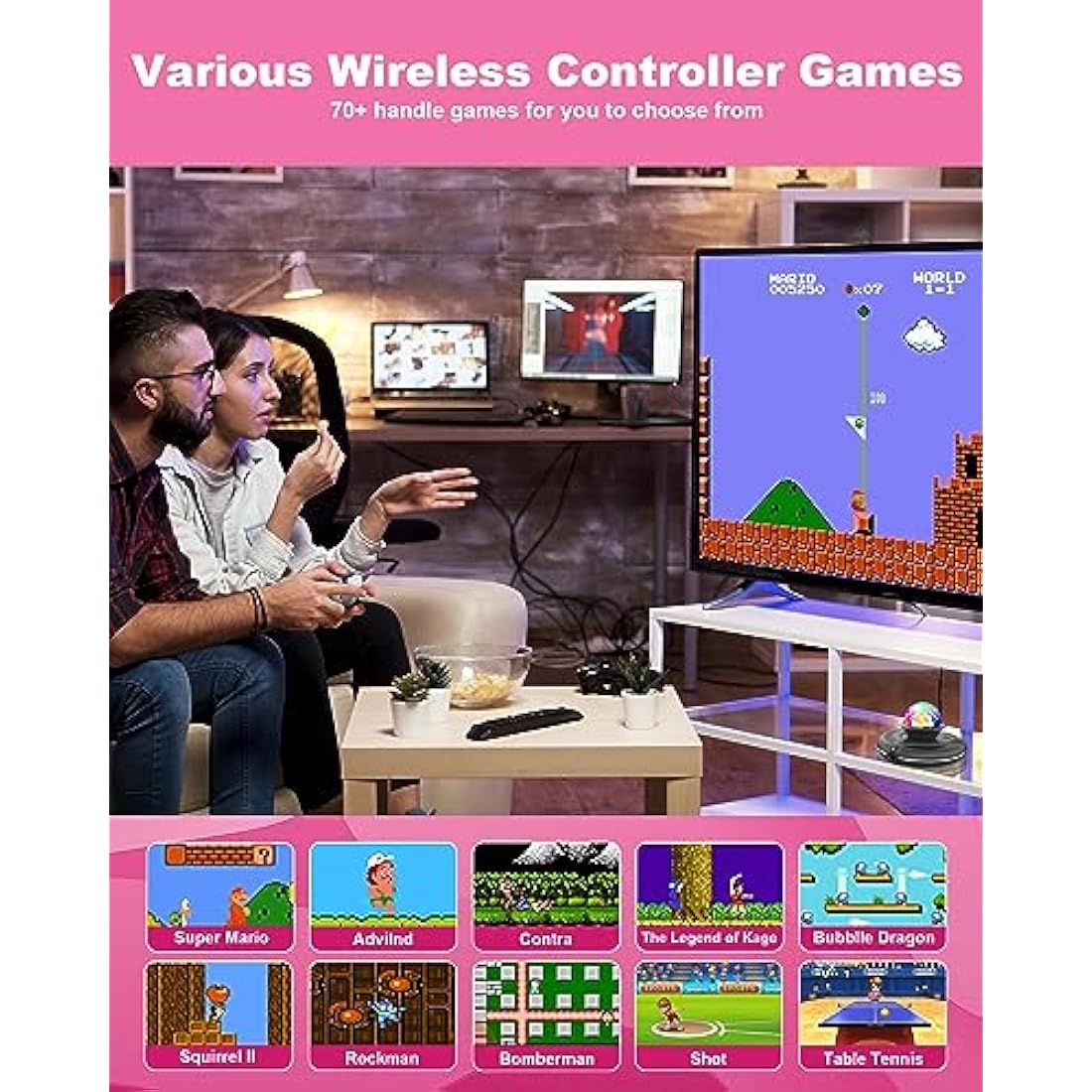 Acelufly Dance Mat, Electronic Dance Mats for TV with HD Camera, Double Dance Mats with Wireless Controller, Non-Slip Dance Fitness Exercise Pad for Kids Adults, Gift for Girls Boys (Purple)