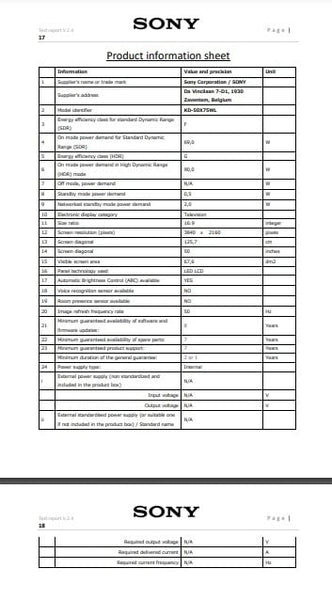 Sony BRAVIA, KD-65X75WL, 65 Inch, LED, Smart TV, 4K HDR, Google TV, ECO PACK, BRAVIA CORE, Narrow Bezel Design