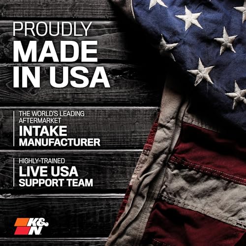 K&N 57-3514 Washable and Reusable Car Performance Intake Kit