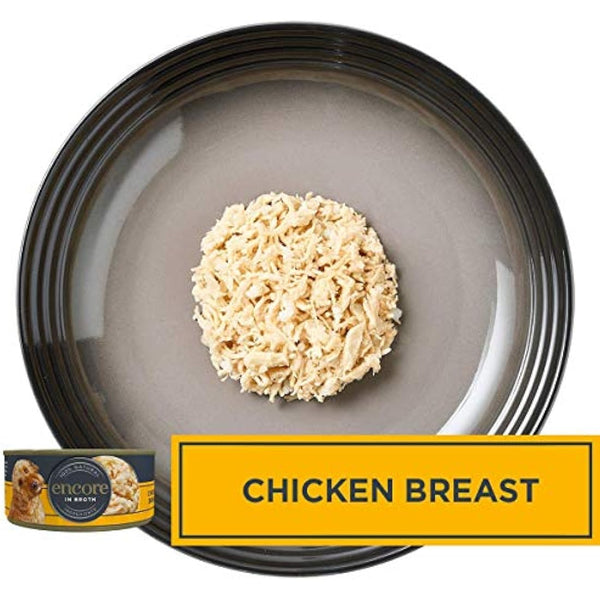 Encore 100% Natural Dog Food Tin 1x(12x156g) Chicken Breast with Rice, Pack of 12
