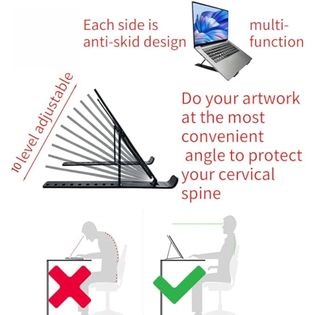 DONPODER Light Pad for Diamond Painting,5500 Lux Super Bright Diamond Art Light Board with Stand, 10 Level Stepless/Step Dimming Light Box for tracing,Artists,Drawing,Sketching,Animation（42 * 32cm