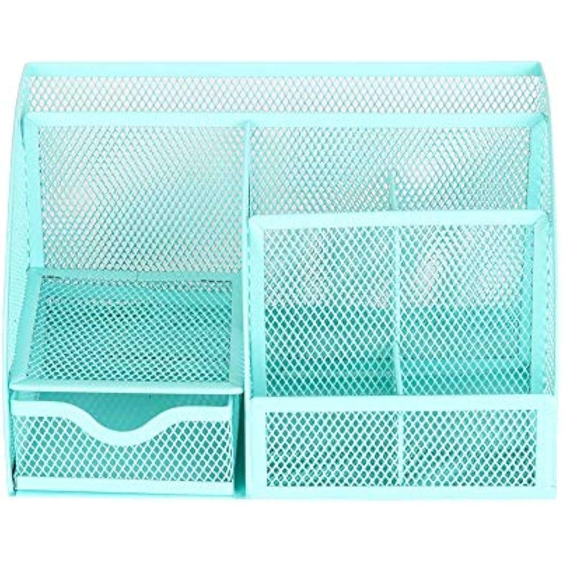 EXERZ Desk Organiser/Mesh Desk Tidy Caddy/Pencil Holder Multifunctional with 7 Compartments