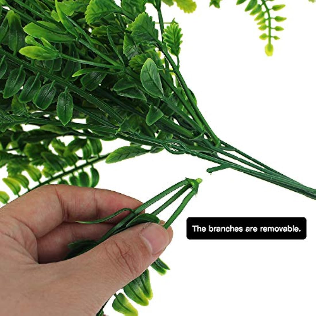 DXLing 2 Pieces 80cm Fake Ferns Plants Artificial Ivy Garland Fake Boston Ferns Persian Rattan Artificial Hanging Plants Faux Plants Artificial Hanging Vines Plant for Home Wall Wedding Decoration