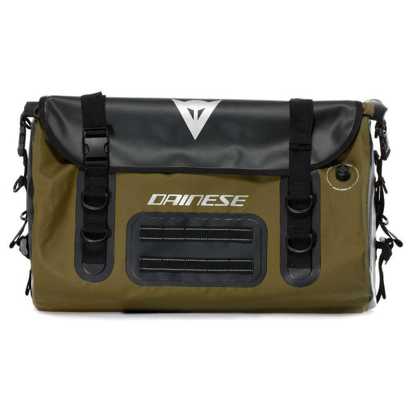 Dainese - Explorer Wp Duffel Bag 45L, Motorbike Travel Bag, Waterproof Material, PVC, for Men and Women, Black/Green