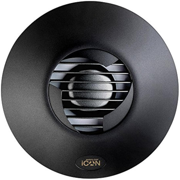 Airflow iCON 15 Fan Cover in Elegant Anthracite (Dark Grey) – Designer Look for Bathrooms – Fits iCON 15 Extractor Fan