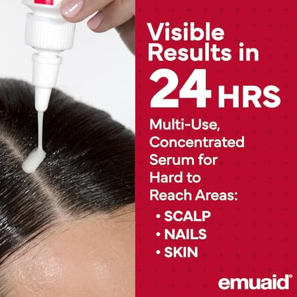 EMUAIDMAX Concentrate Homeopathic First Aid Serum, All Natural Solution for Itchy, Painful Skin Conditions, Targets Psoriasis, Eczema, Folliculitis, Nail Fungus, Seborrheic Dermatitis, 1 oz