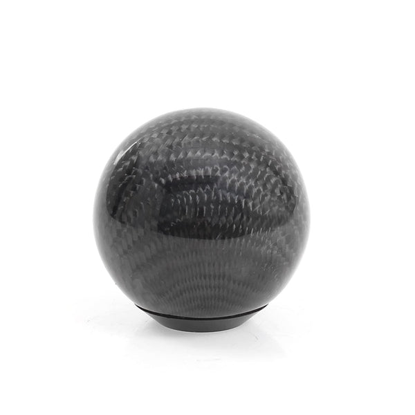 muge racing Carbon Fiber Shift Knob Gear Shifter Knobs with 3 Adapter Most Car Decorations Classic,Red-Long