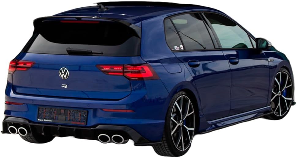 Oneway Rear Side Diffusors compatible with Volkswagen Golf VIII HB R 2020- - Gloss black