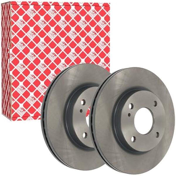 febi bilstein 38600 Brake Disc Set (2 Brake Disc) front, vented, No. of Holes 4