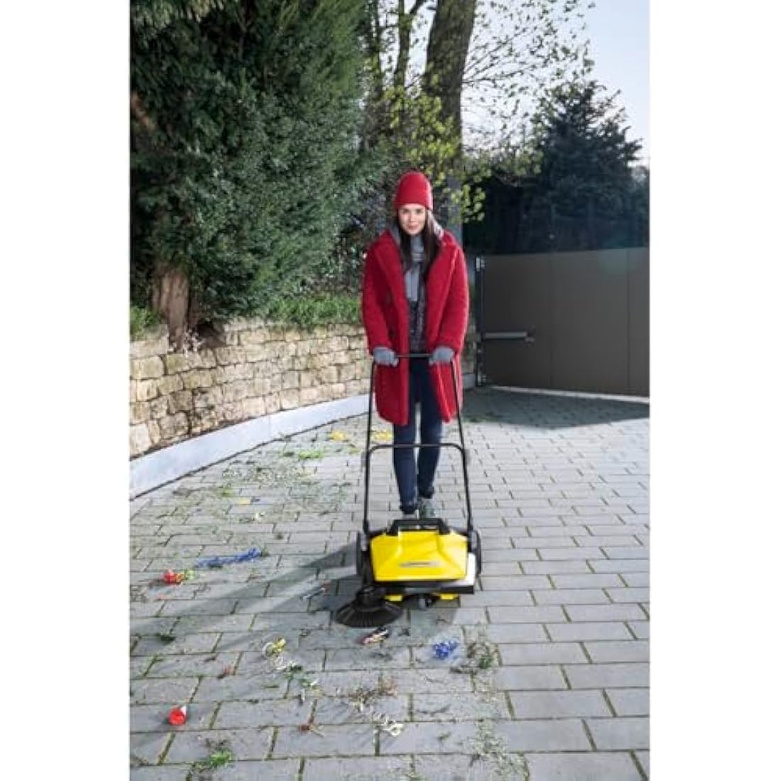 Kärcher 1.766-320.0, Kächer S 4 Mechanical Sweeper, Black, Yellow