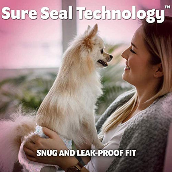 OUT! Pet Care Disposable Female Dog Diapers | Absorbent with Leak Proof Fit | Toy - 18 Pack