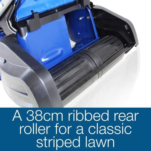 Hyundai 19" 48cm / 480mm Self Propelled Electric Start 139cc Petrol Roller Lawnmower, 5 Cutting Heights, 70l Grass Bag, Foldable Handles, 3 Year Warranty