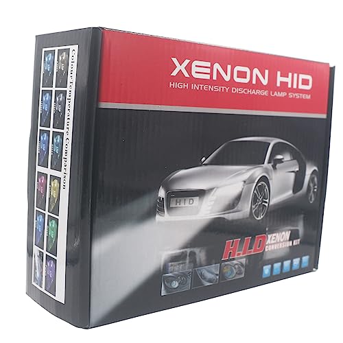 HSUN HID Conversion Kit,With Reliable Ballast Fit Car Factory Headlight,6000K Xenon White (H1)