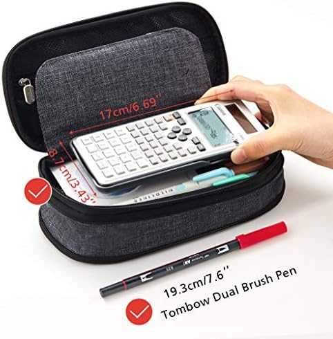 EASTHILL Big Capacity Pencil Pen Case Office College School Large Storage High Capacity Bag Pouch Holder Box Organizer