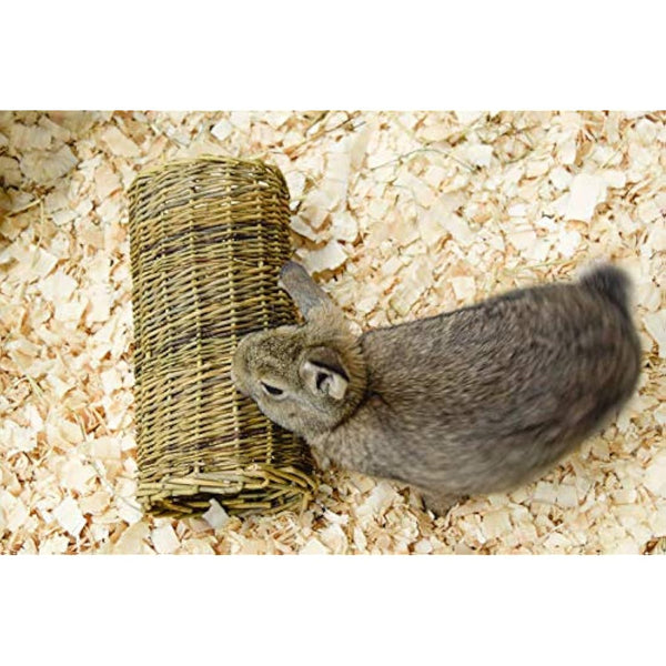 Happy Pet Small Willow Tube for Small Animals 100% Natural Gnawing Nibbling Interactive Lightweight Indoor Long Lasting Pet Treat Hideaway Toy