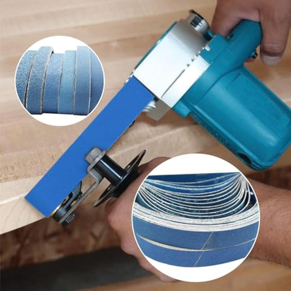 FEIHU Metal sanding belts 30 x 533 mm. Each 5 x Grit 60/80/100/120/240/320 for Belt Sanders,Power File Sandpaper Sanding Belts Set of 30