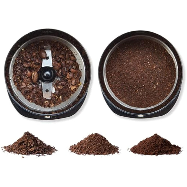 Amazon Basics Electric Coffee Bean Grinder, Black