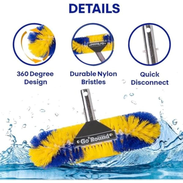 GoRound 360 Pro Pool Brush 12 inches