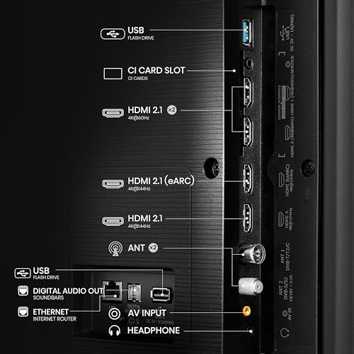 Hisense 55 Inch 4K Mini-LED TV 55U6NQTUK - Quantum Dot Colour, Dolby Vision Atmos, Hi-View Engine, FilmMaker Mode, Vidaa OS with Voice Control, Freely, Youtube, Netflix and Disney+ (2024 Model)
