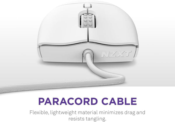 NZXT Lift 2 Ergo | Lightweight Ergonomic Wired Gaming Mouse | Lightweight 61 g Design | 8K Polling Rate | Optical Switches | 26K DPI Optical Sensor | 100% PTFE Feet | Black