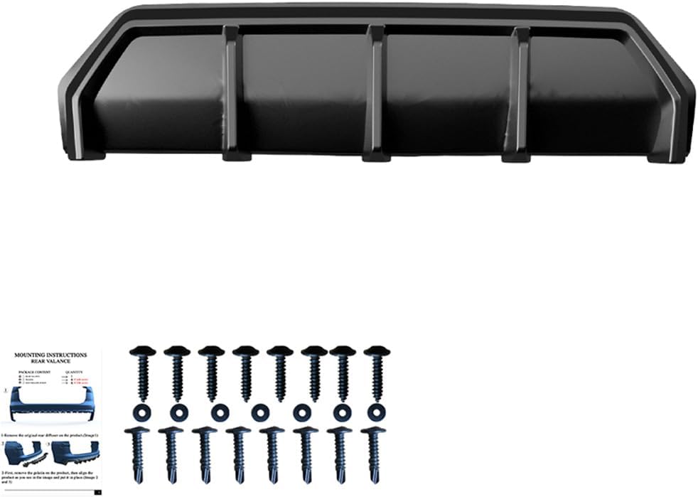 Oneway Rear Diffuser compatible with BMW 3-Series G20/G21 M-Pack Facelift 2022- - Gloss black