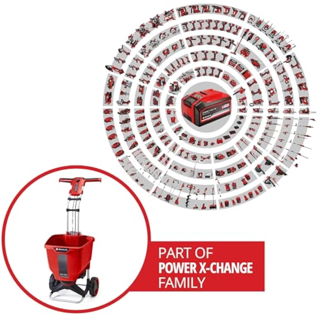 Einhell Power X-Change 22L Spreader - Variable Speed, Flow Rate & Scatter Width (Max 6m) - GE-SR 18/22 Li Battery Powered Spreader for Fertilizer, Grass Seed, Salt, Grit (Battery Not Included)
