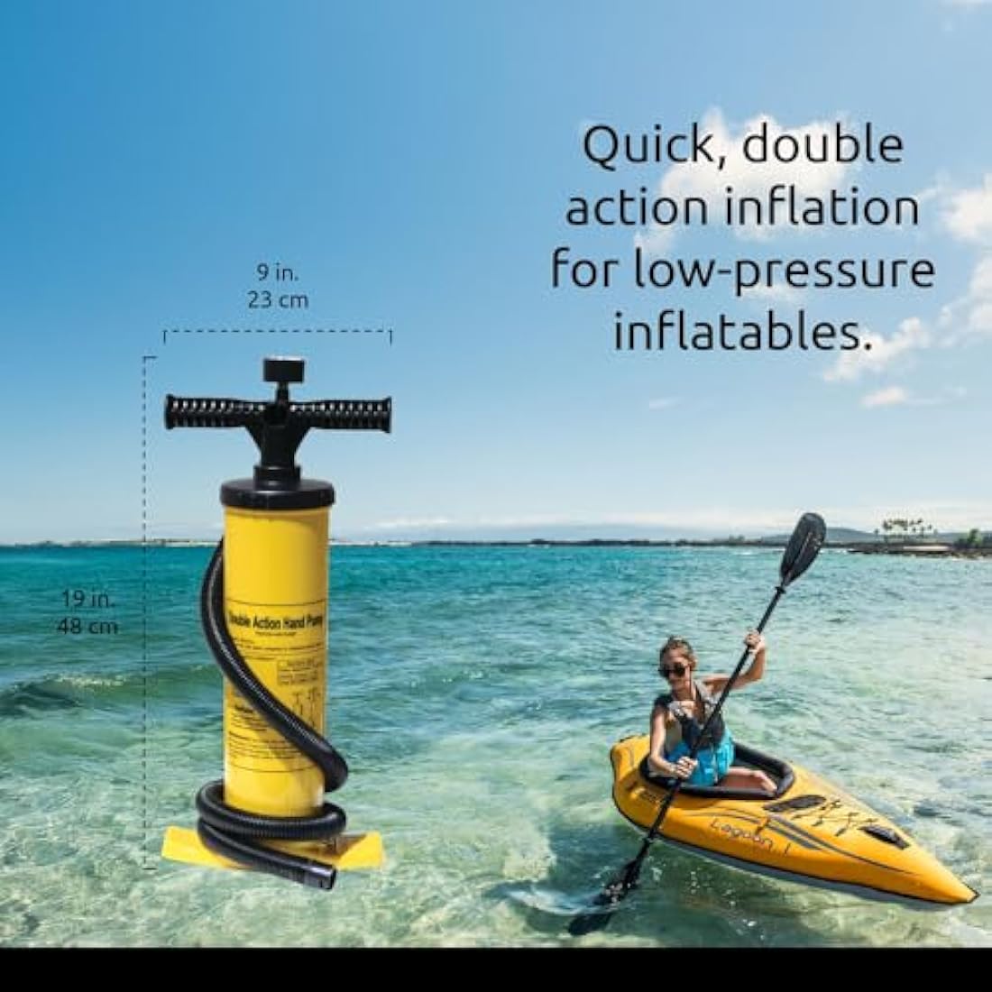 ADVANCED ELEMENTS Double Action Pump w/Pressure Gauge