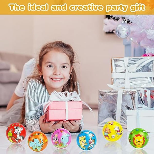 Ainiv Squeeze Stress Balls, 12pcs Stress Relief Ball, Sensory Stress Ball for Kids and Adults, Hand Exercise Stress Relief Balls, Squeeze Toys for Anxiety, Fidget, Tension, Manage Anger-Animal