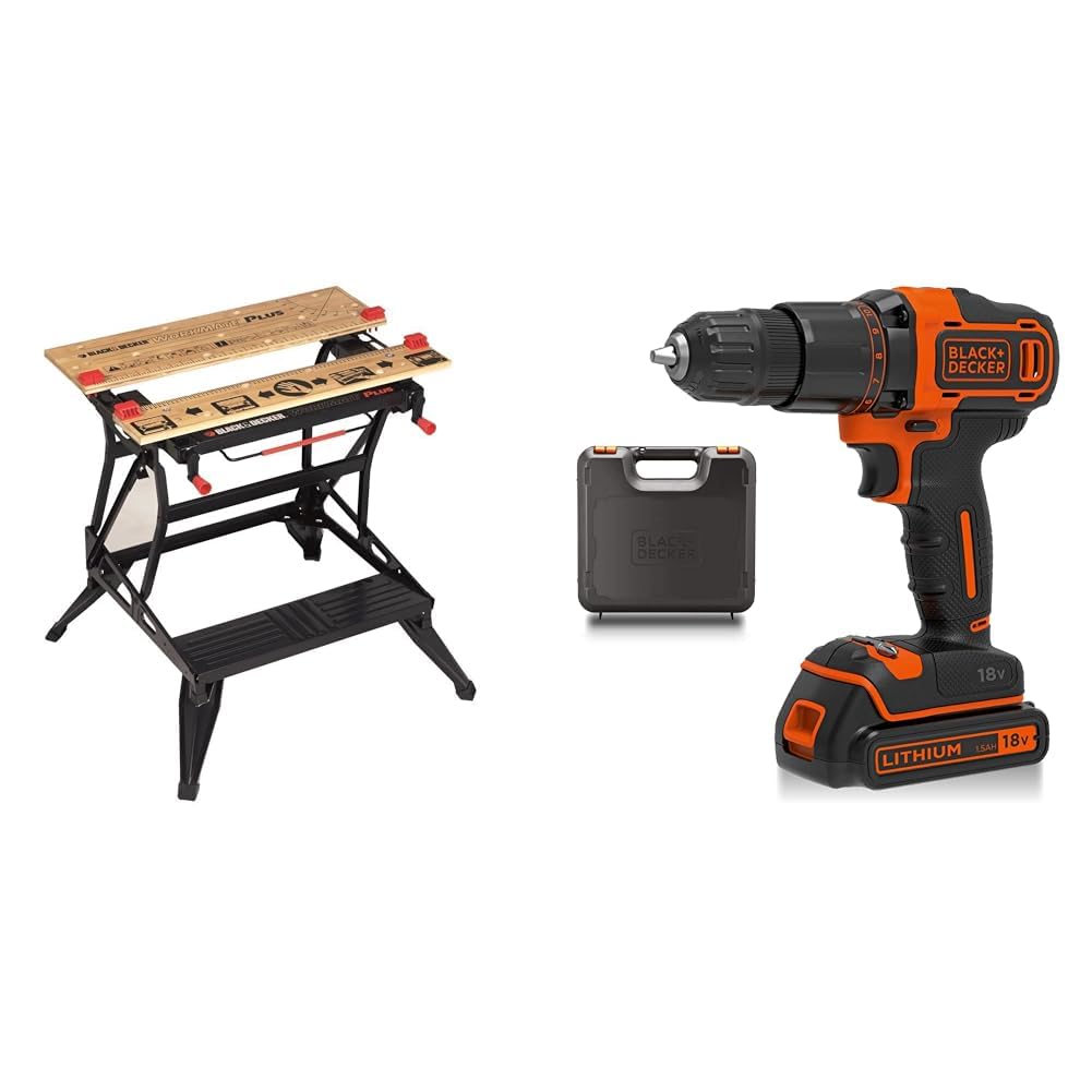 BLACK+DECKER Workmate 825 Deluxe Dual-Height Workbench, WM825-XJ