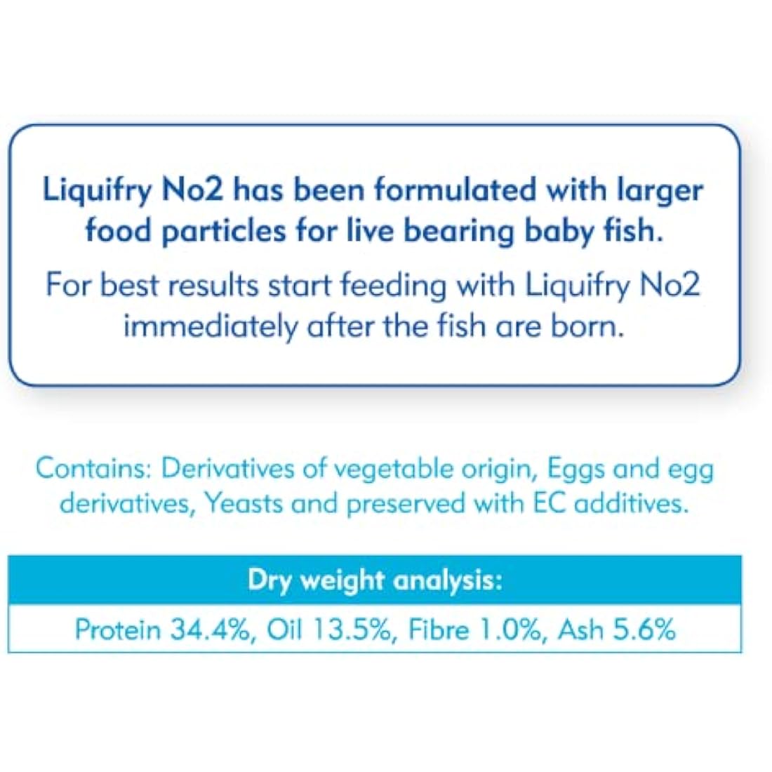 Interpet Liquifry No. 2 - Safe Nutrition for Baby Live Bearing Fish Fry, Food Particles Suspended in Liquid, White, 25 ml (Pack of 1)