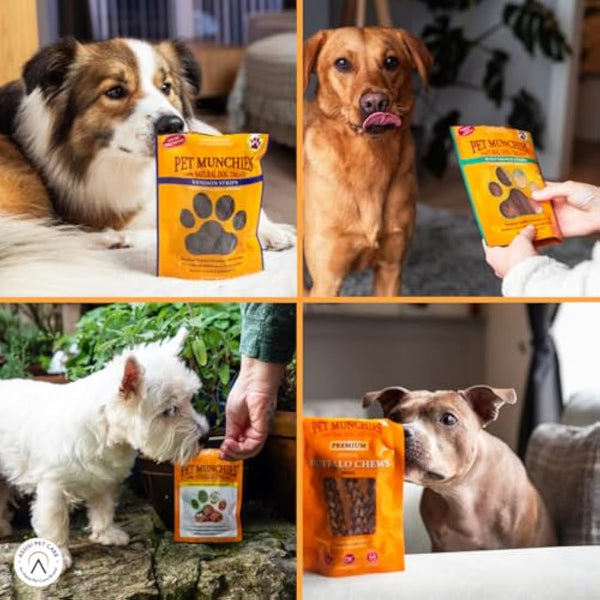 Pet Munchies Chicken Strips Dog Treats Bumper Pack, Dog Chews with Natural Real Meat, Low in Fat and High in Protein (18 x 90g)