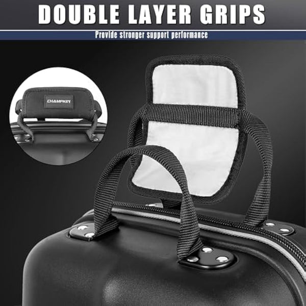 CHAMPKEY Golf Travel Bag Flight with Wheels | With Sturdy Plastic Hard Case Top | Premium Oxford Fabric Golf Bag - High Performance Bag Travel Case