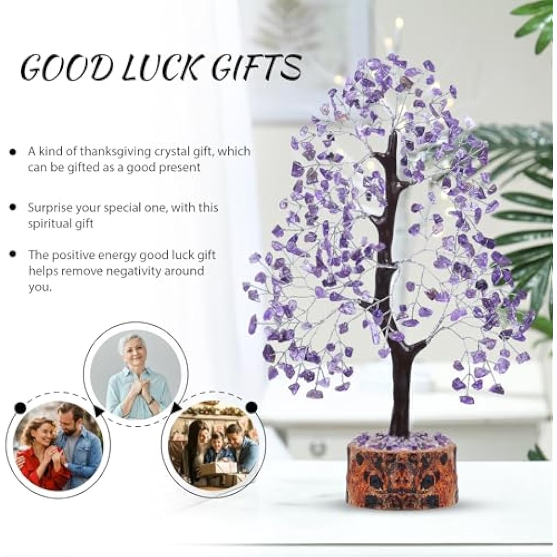 Amethyst Crystals, Artificial Tree, Money Trees, Crystals And Stones, Desk Decorations For Women Office, Feng Shui Decor, Meditation Crystals, Housewarming Gifts, Spiritual Gifts For Women, Gem Tree