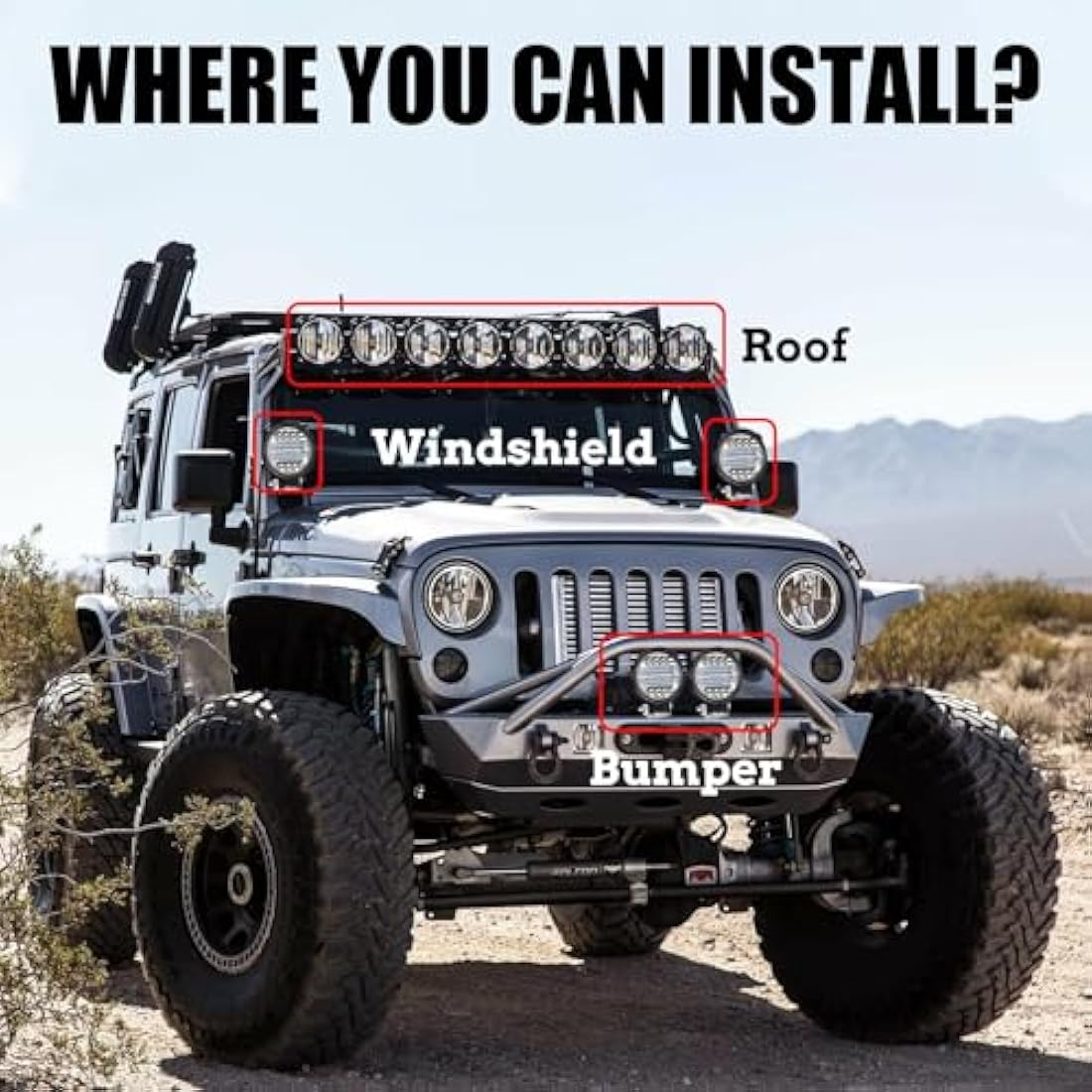 2PCS LED Work Lights,72W Off Road Driving Fog Lights LED Spotlights 12V 24V Roof Light Bar LEDs Auxiliary Lights for Off Road 4x4 SUV UTV ATV Heavy Duty Truck Tractor Boat