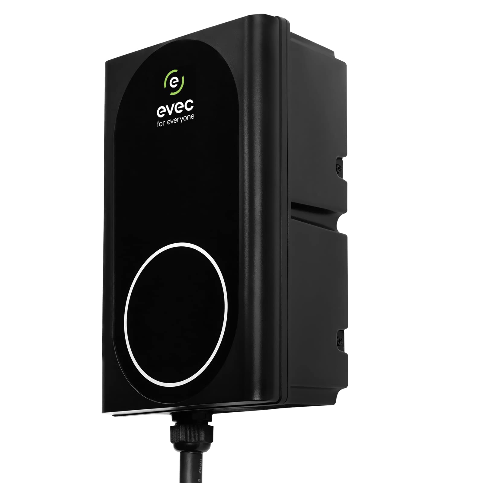 evec VEC01 | EV charger | Electric Vehicle Charger | Type 1, Type 2 | 7.4kW | Untethered | Single Phase | Wall Mount | EV Home Charger| Level 2 Charger | Black, 30x19x12.6cm