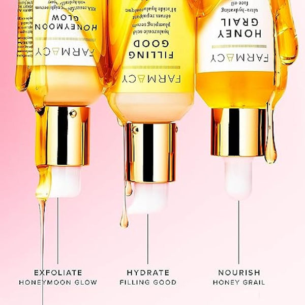 Farmacy Honey Grail Hydrating Face Oil Moisturizer for Dry Skin, Fine Lines & Wrinkles with Rosehip and Sea Buckthorn Oil
