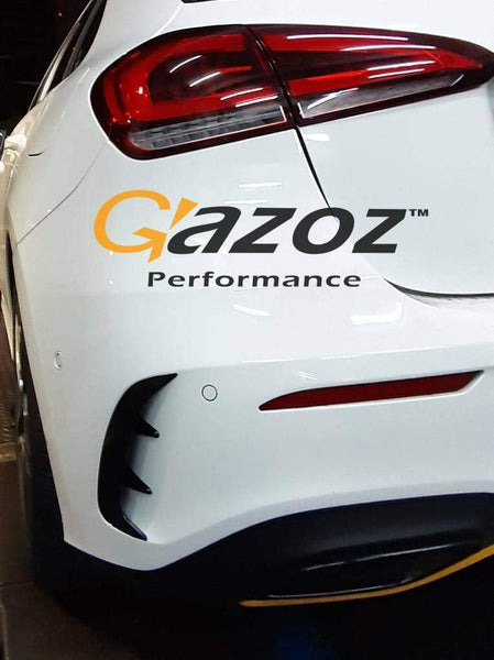 Gazoz Performance Rear Bumper Canard For 18-up Mercedes Benz A Class W177 A35 A45 AMG Flaps Vent